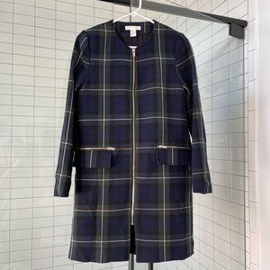 H&M Plaid Zip Up Jacket/Coat